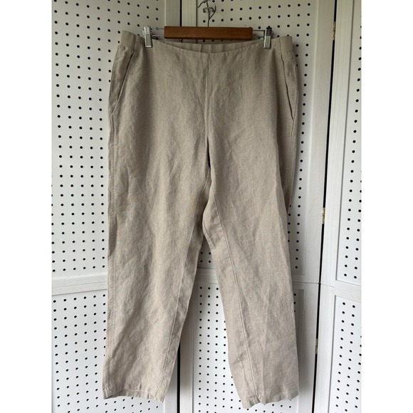 J.jill Linen Tan Women's Pants - Picture 1 of 7